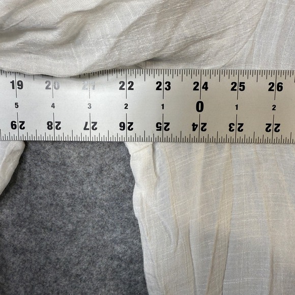 Zac & Rachel Woman White 3X Tunic Top Blouse Button Tab Sleeve NEW MSRP $52 - Picture 8 of 8